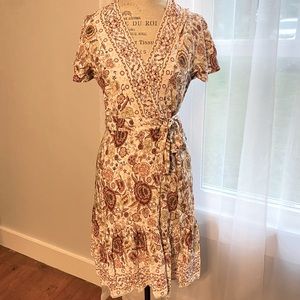 Floral wrap dress